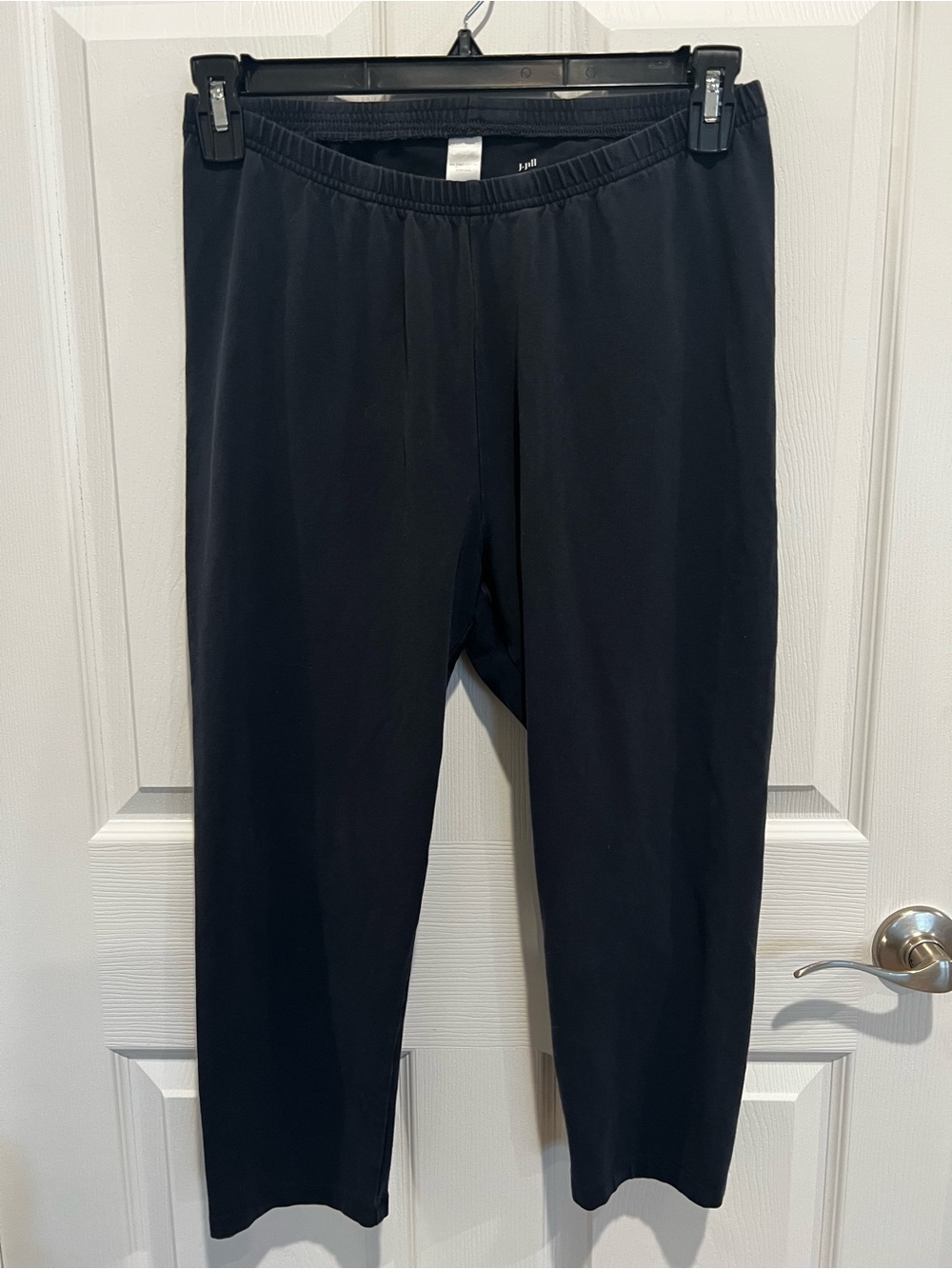 J. Jill Black Elastic-Waist Jogger Pants